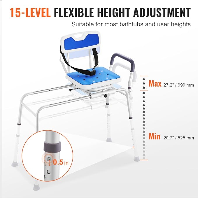 Comfort Slide Bathtub Transfer Bench & Sliding