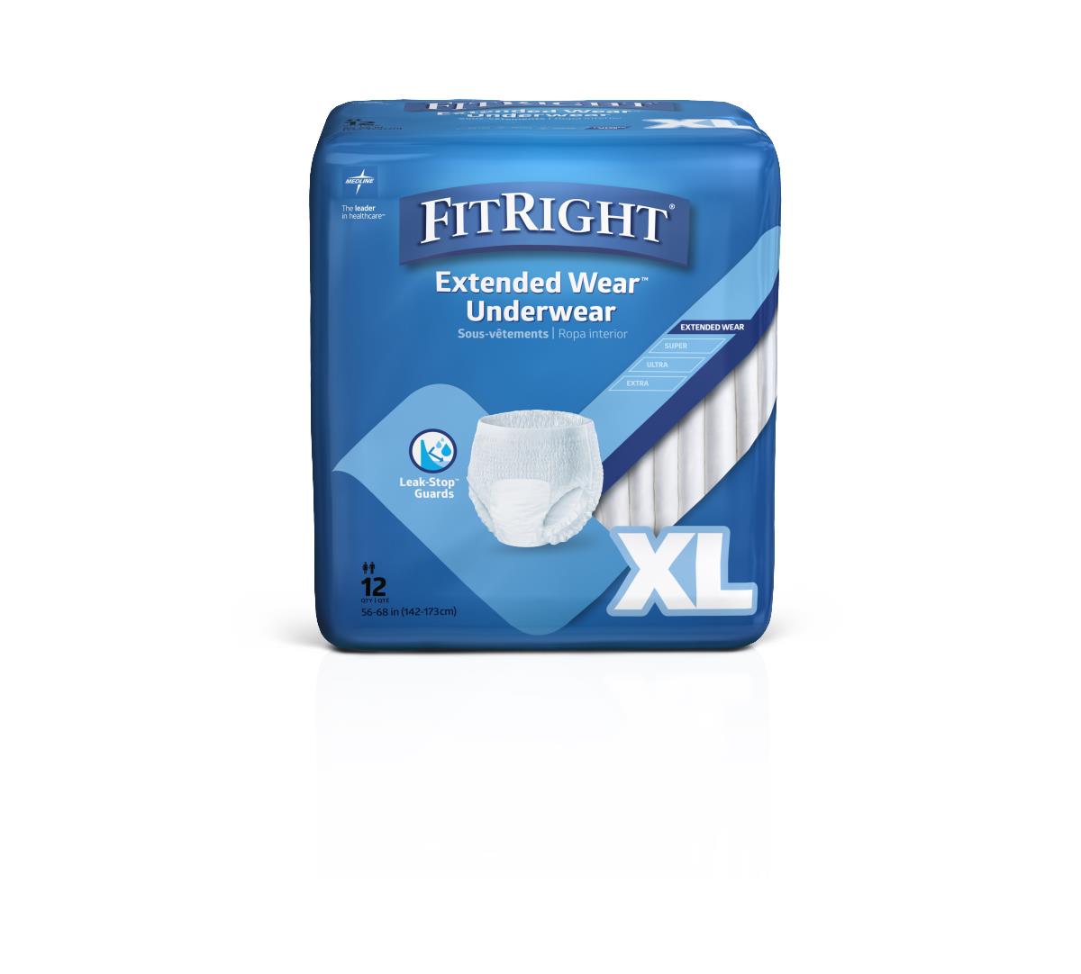 FitRight Extended Wear Overnight Protective Underwear