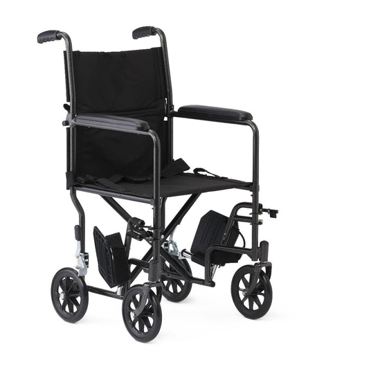 Basic Steel Transport Chair with 8" Wheels