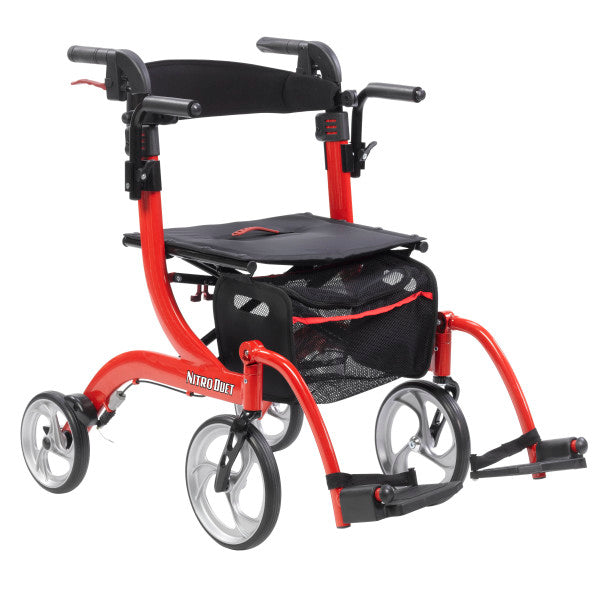 Nitro Duet Rollator and Transport Chair – ACE Medical Inc