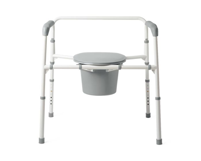 Steel Bedside Commode, 3-in-1